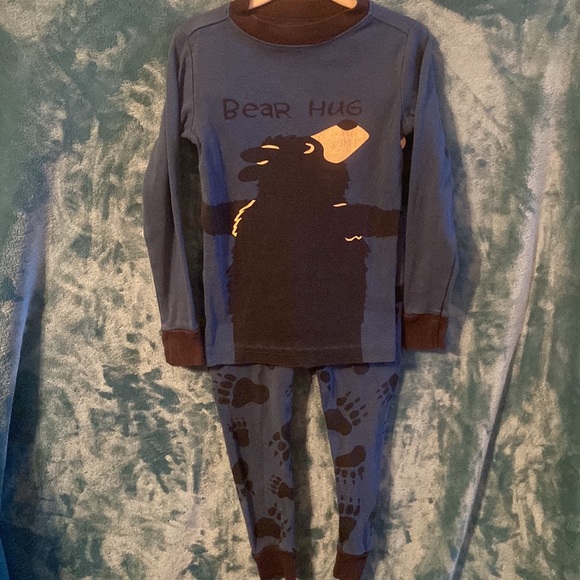 BUNDLE DISCOUNTS! 2T Lazy One PJ pals pajamas two piece bear hugs - Picture 4 of 11